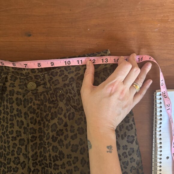 Fendi Vintage Genuine Zucca Leopard Cheetah Animal Print Pants Rare - Picture 5 of 9